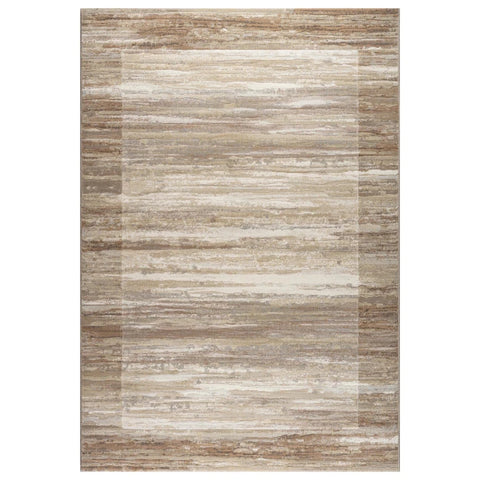 Galleria Cream/Beige Abstract Bordered Rug