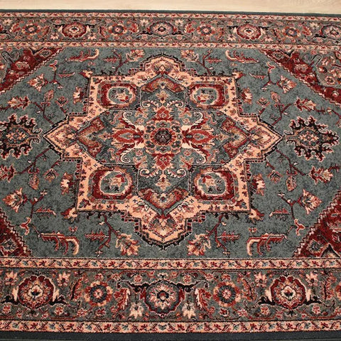 Royal Kashqai 100% Wool Green Rust Rug - 4354/401