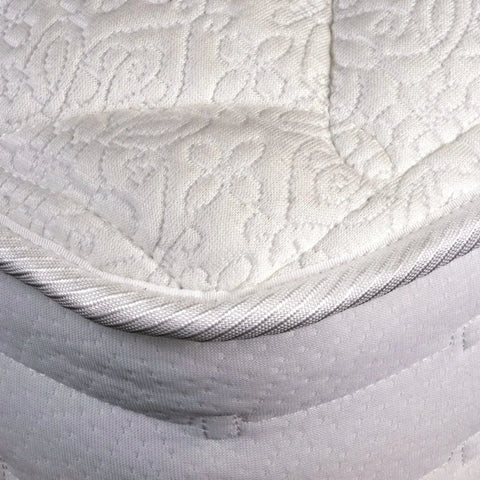 Firm support mattress with quilted cover