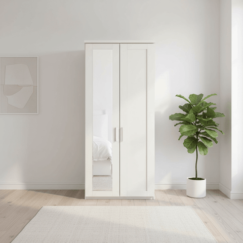 Wiemann Kempton 2 Door Hinged Wardrobe with Right Door Mirror