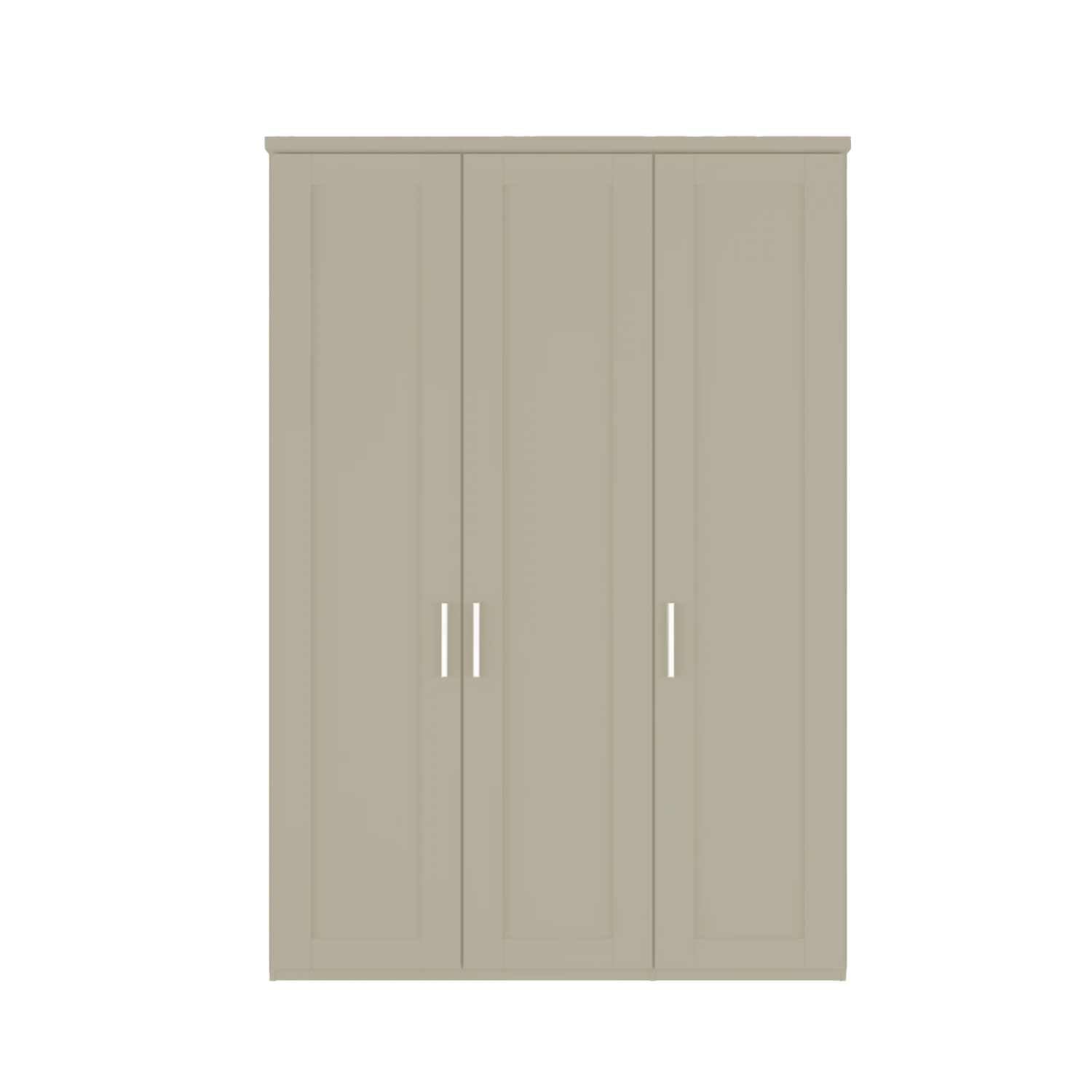 Wiemann Kempton Pebble Grey 3 Door Hinged Wardrobe