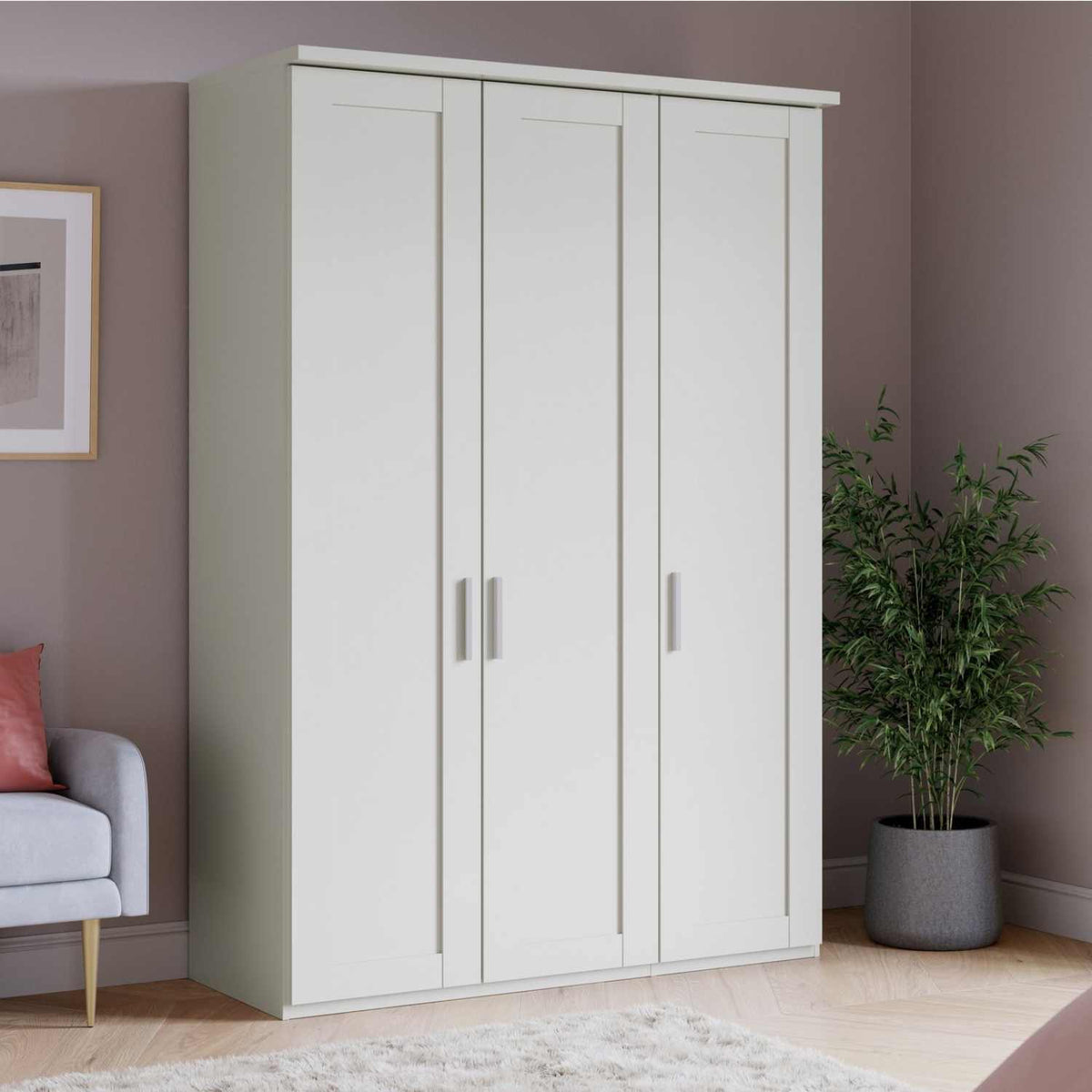 Kempton 3 Door Hinged Wardrobe - Pendle Village Furniture