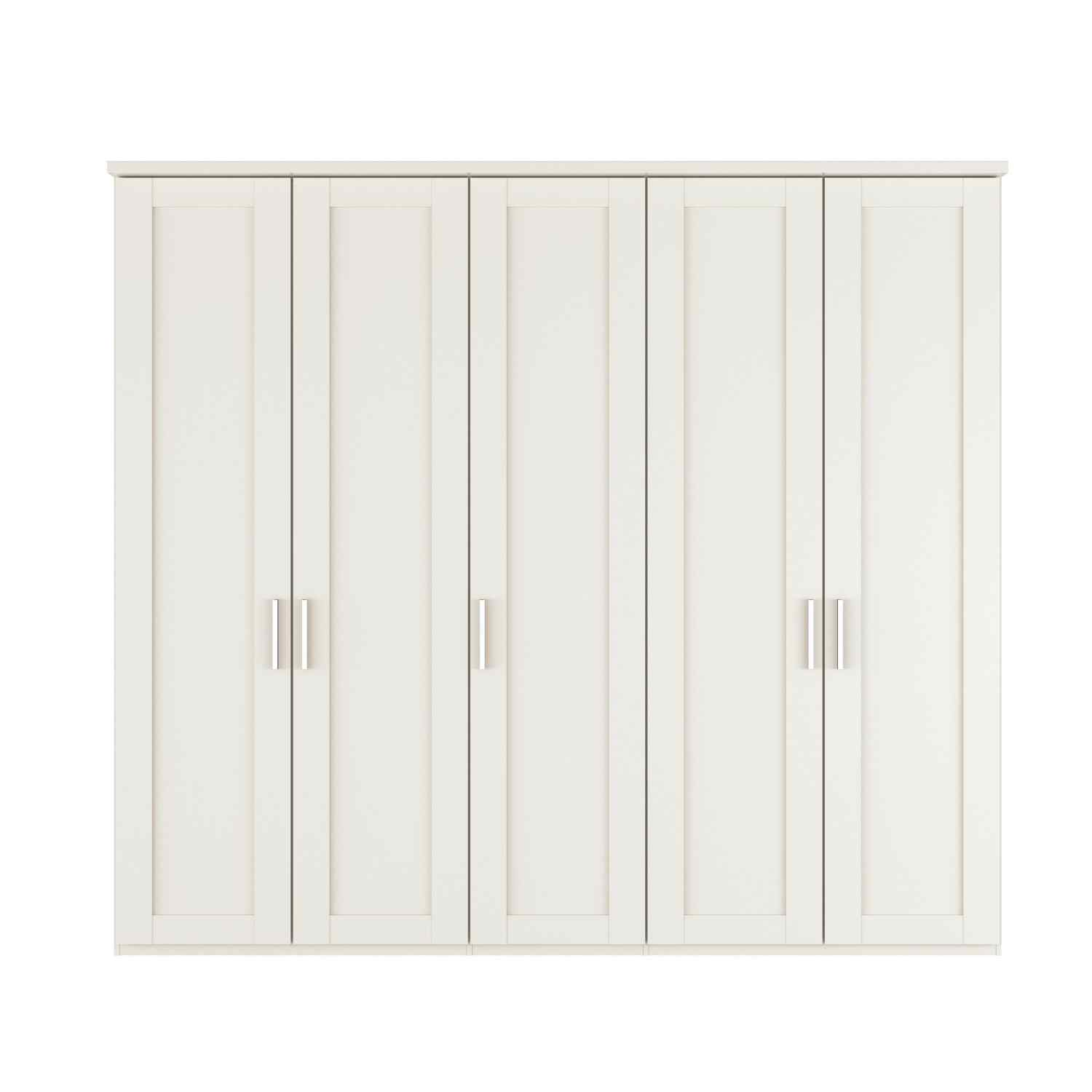 Kempton 5 Door Hinged Wardrobe - W250cm - Pendle Village Furniture