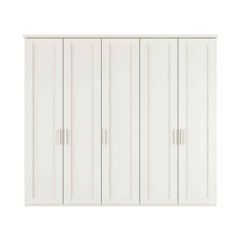 Kempton 5 Door Hinged Wardrobe - W250cm - Pendle Village Furniture