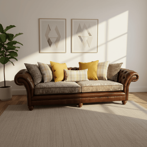 Oswald & Pablo Kingston Scatter Back Chesterfield Sofa
