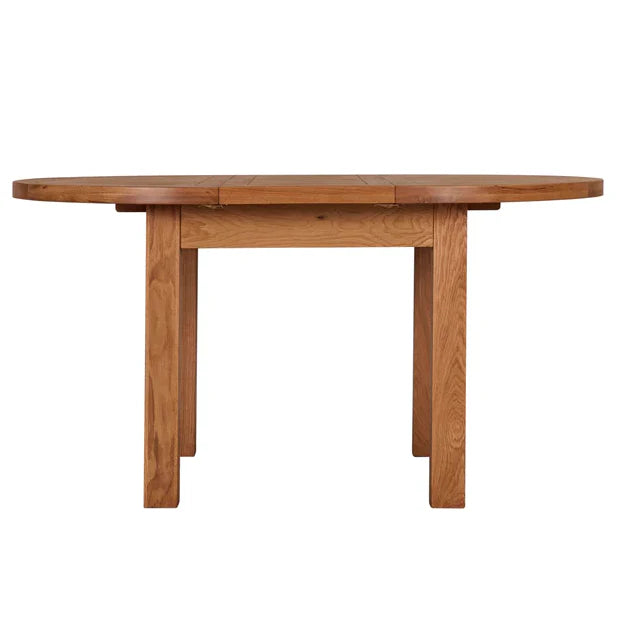 Oscar 1.1M Round Extending Dining Table - Table Extended 