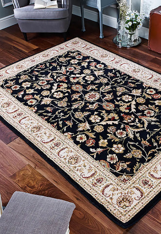 Oriental Weavers Royal Classic 636R Traditional Rug in Beige/Red, available in sizes 68x235cm, 80x150cm, 120x180cm, 160x235cm, 200x285cm, 240x340cm -  636B Lifestyle Image