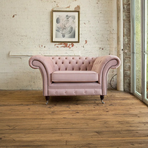 Oswald & Pablo Woodstock Velvet Snuggle Chair - Pendle Village Furniture
